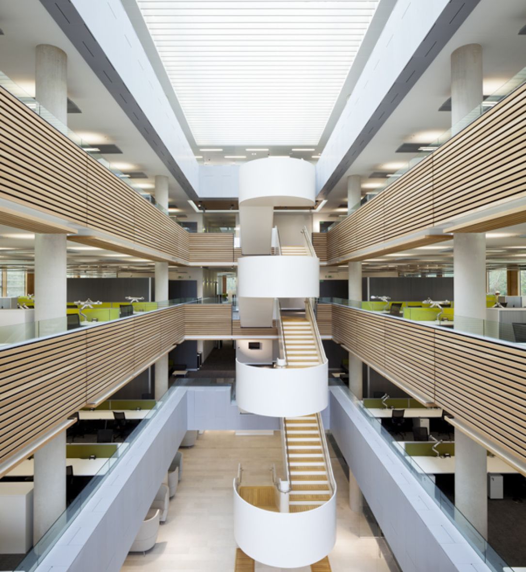 Timber slat walls by BCL Timber at Boldrewood Campus UoS