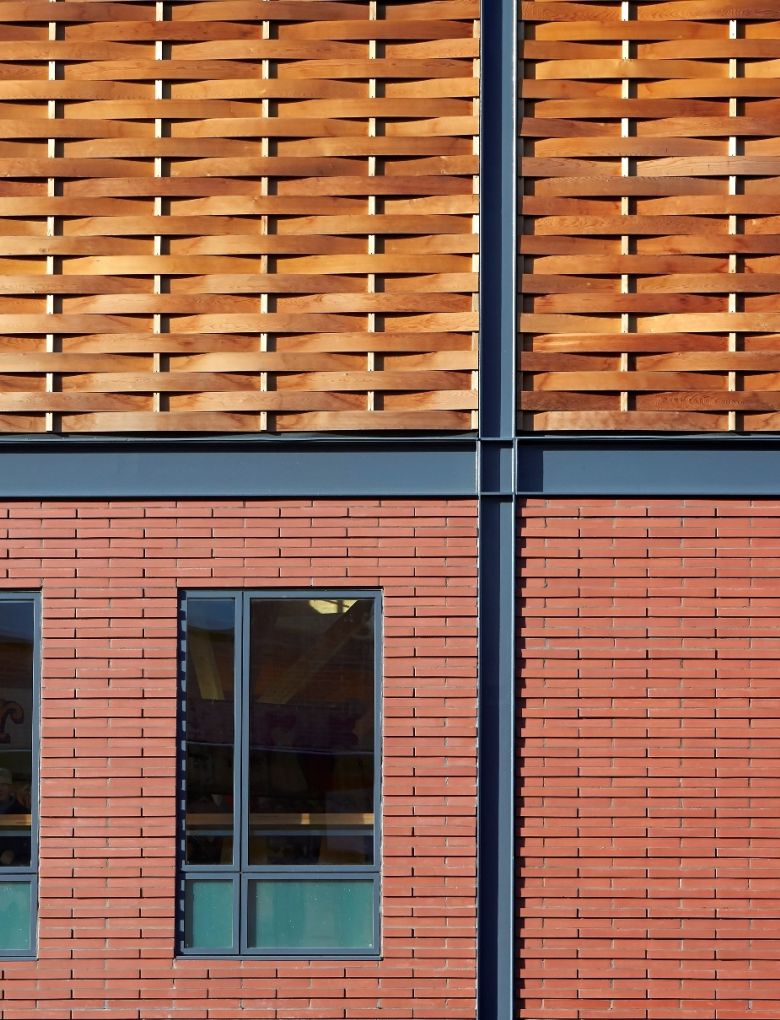 wood cladding panels used at Moor Market Sheffield by BCL