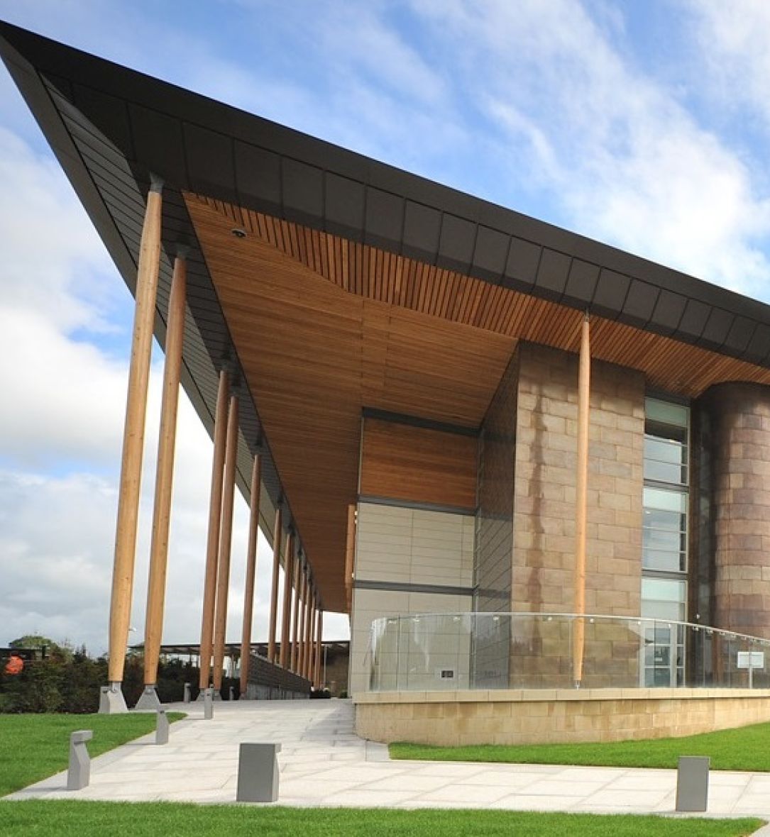 St Georges Park External Wood Ceiling by BCL Timber