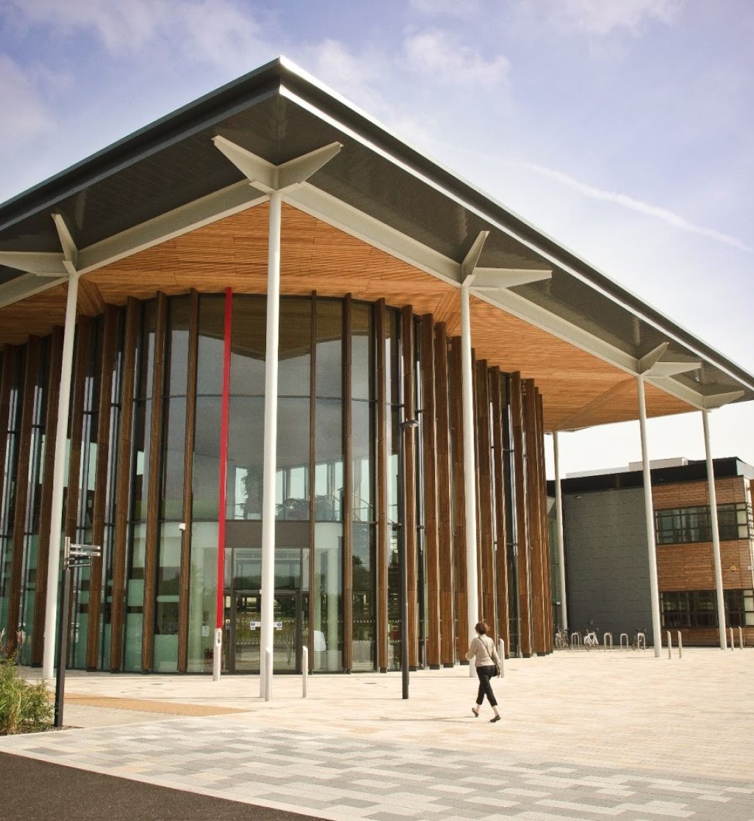 wood slat ceilings by BCL Timber Projects at Science Park, Bristol