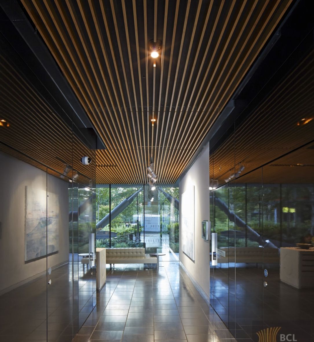 BCL wooden slatted ceilings at NEO Bankside in London