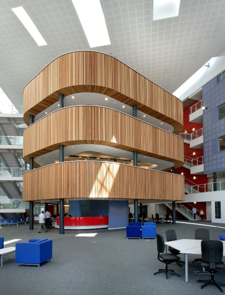 Timber Wall panels by BCL at Walsall College of Art & Tech