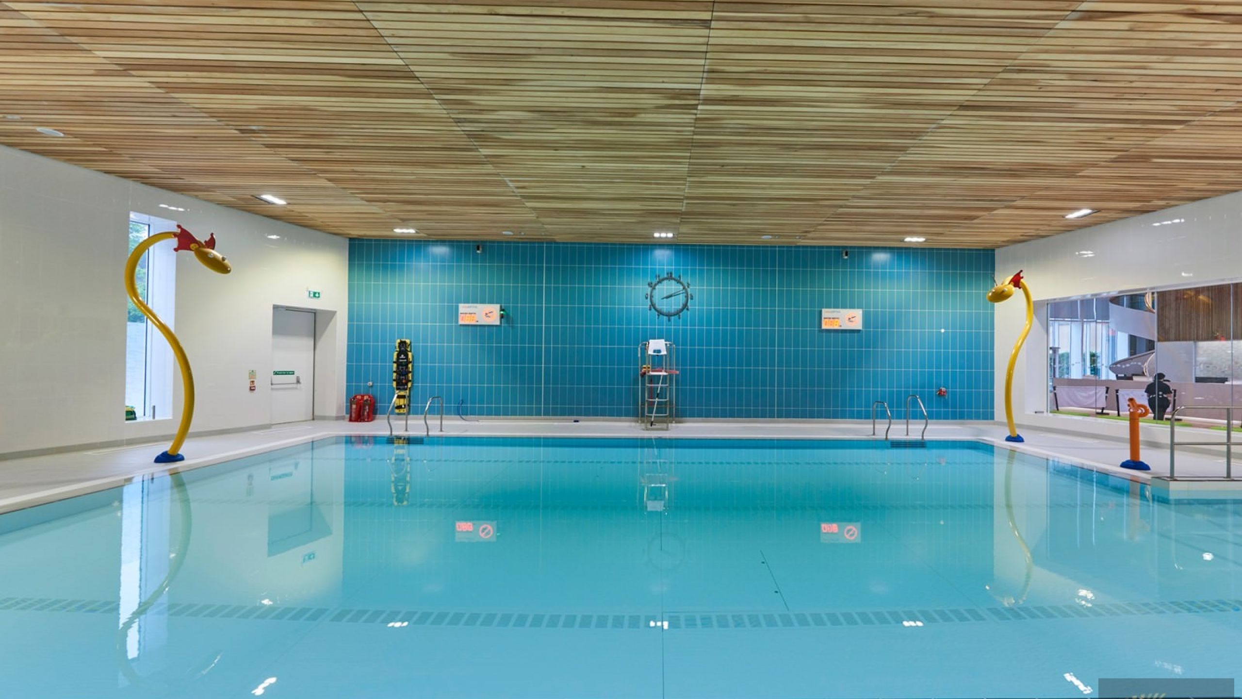 BCL Timber Slatted Ceilings at Irvine Leisure Centre