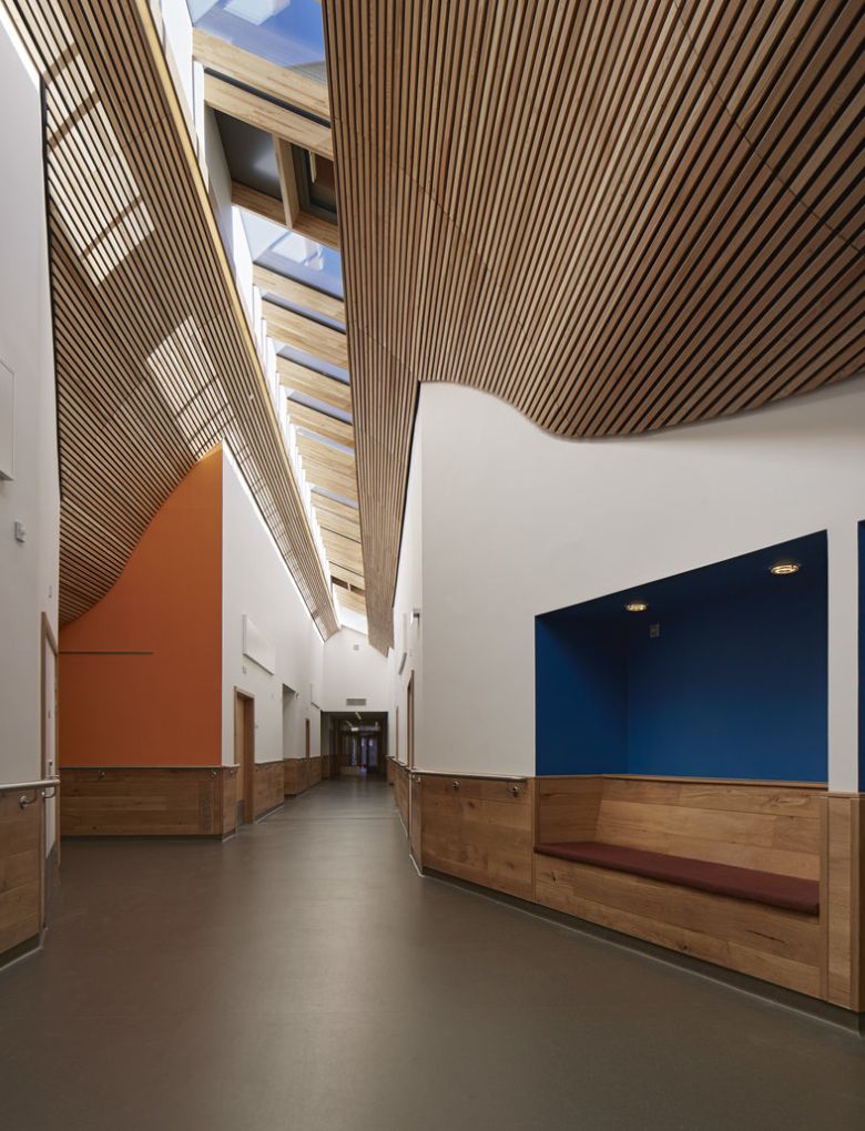 Curved Slatted Timber Ceilings
