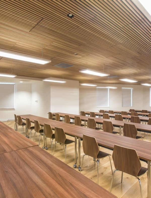 Acoustic Wood Ceilings by BCL Timber at London South Bank