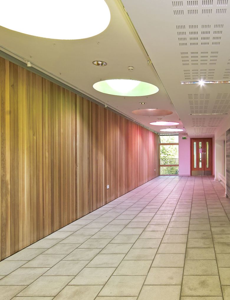 Internal timber wall panels by BCL at JFK School