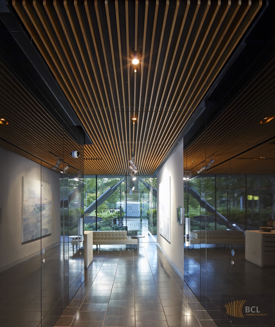 BCL wooden slatted ceilings at NEO Bankside in London