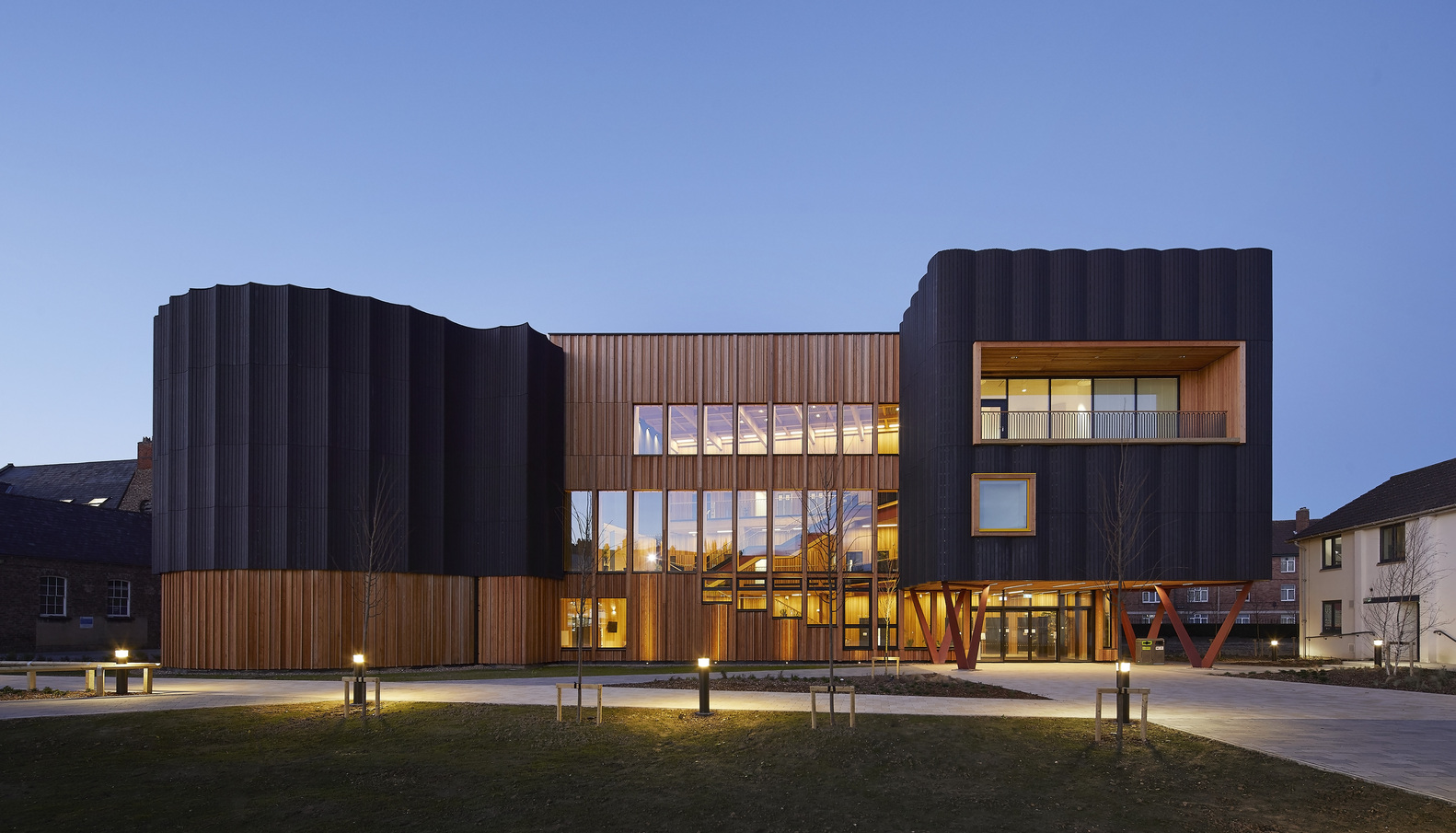 BCL Timber cladding panels at York St. Johns University