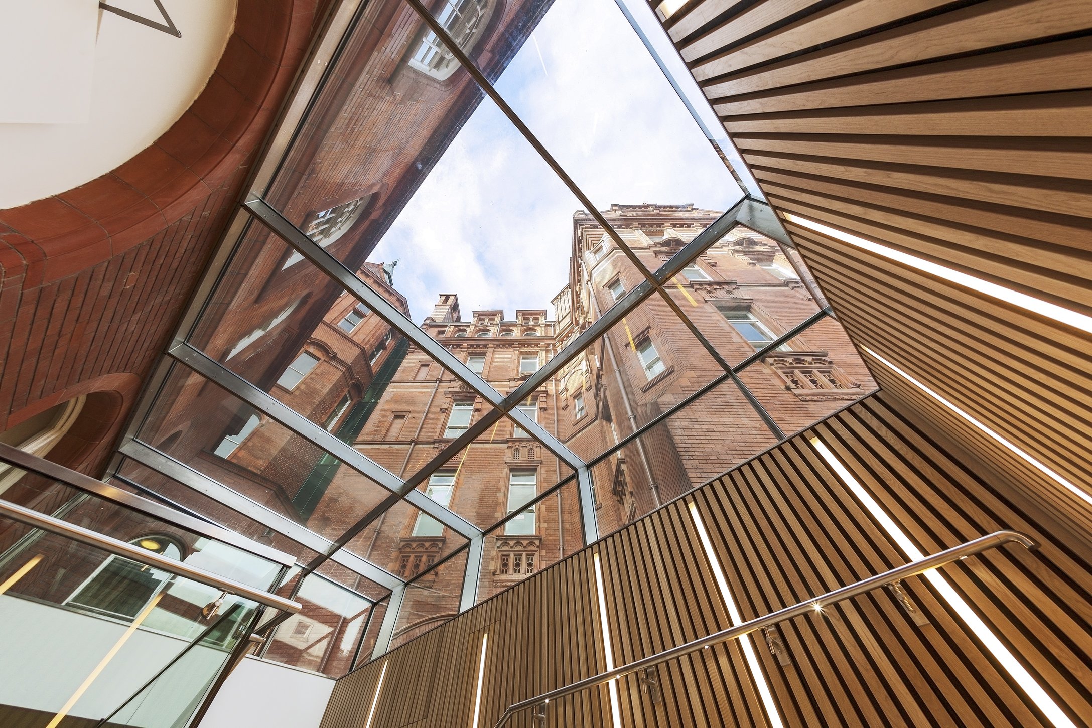 Wooden ceiling by BCL at UCL