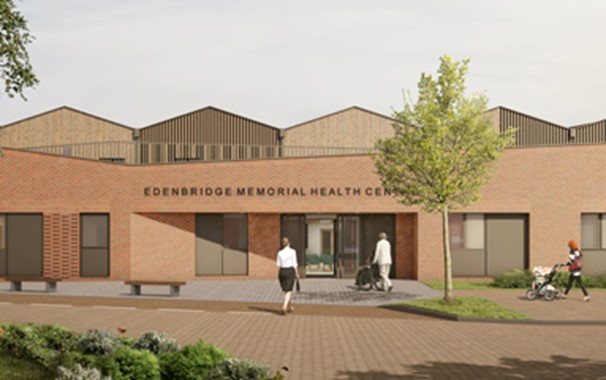 BCL wood cladding panels at Edenbridge Memorial Health Centre