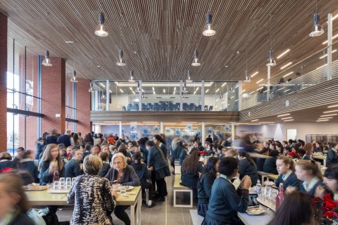 Acoustic Timber Ceilings by BCL at Haberdashers' Aske School for Girls