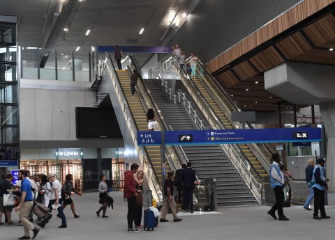 Acoustic wood ceilings at London Bridge Train Station