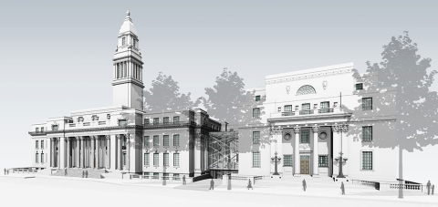 CAD drawing of Sammy Ofer Centre at London Business School