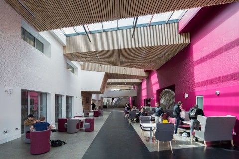 Internal Wooden Ceilings at Sheffield Hallam