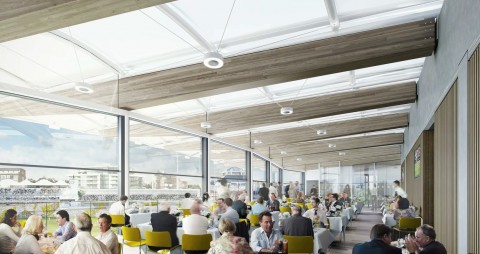 Internal Timber Slat Ceilings by BCL at Lord Cricket Ground