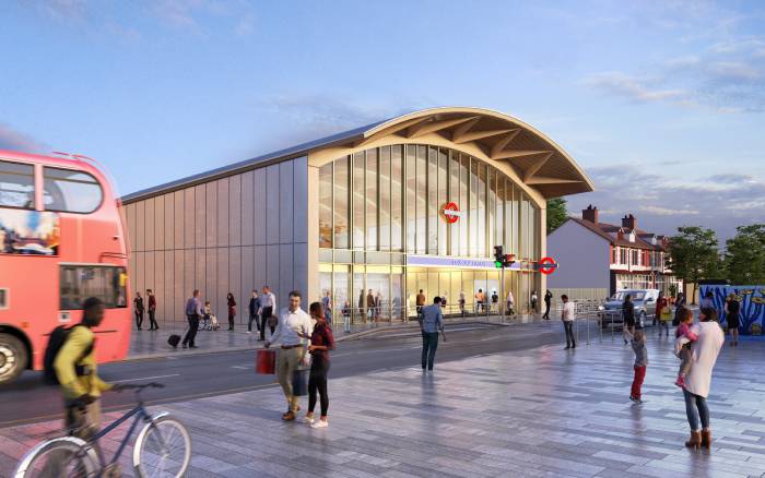 colindale station exterior view