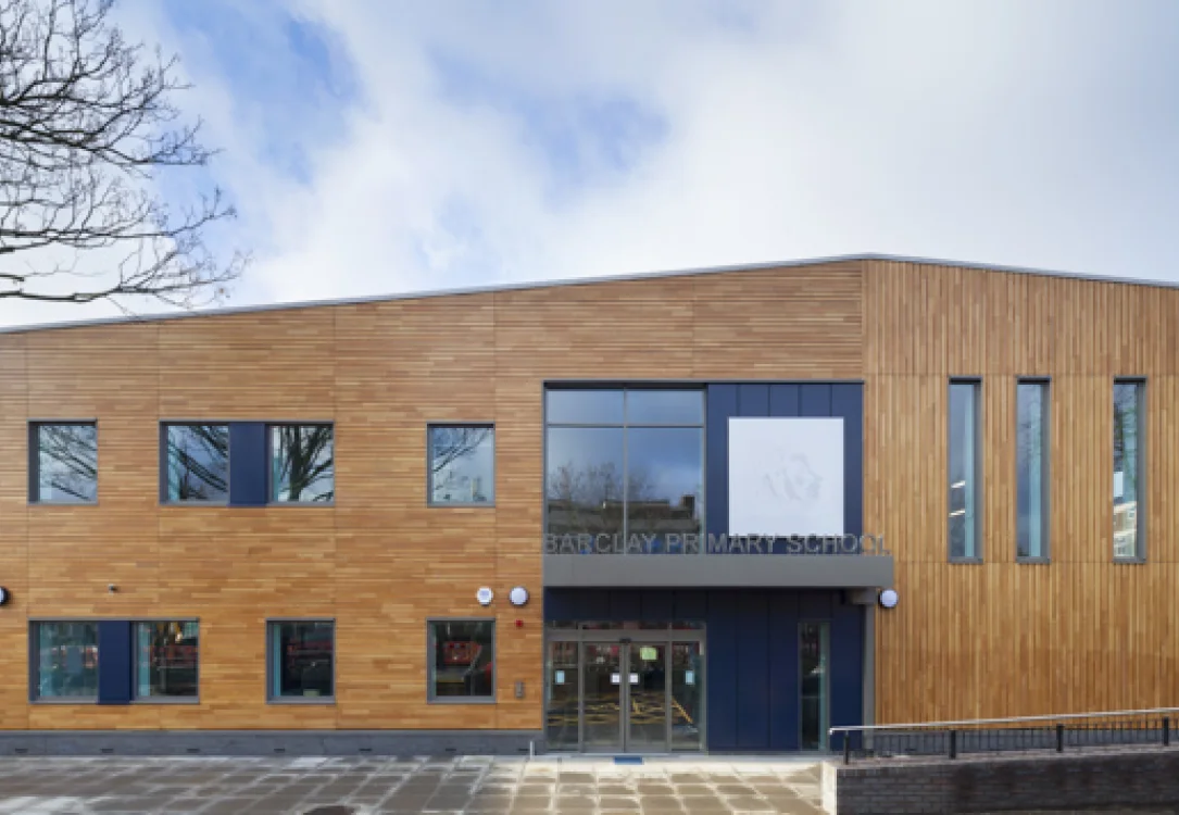 External panel systems for Barclays Primary School