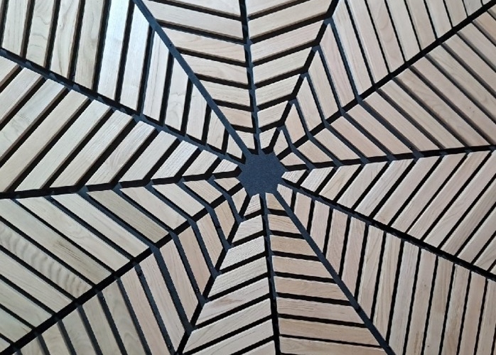 gresham st completion wooden ceiling