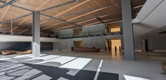 BCL Timber at Bishopsgate, London – Wood Ceilings